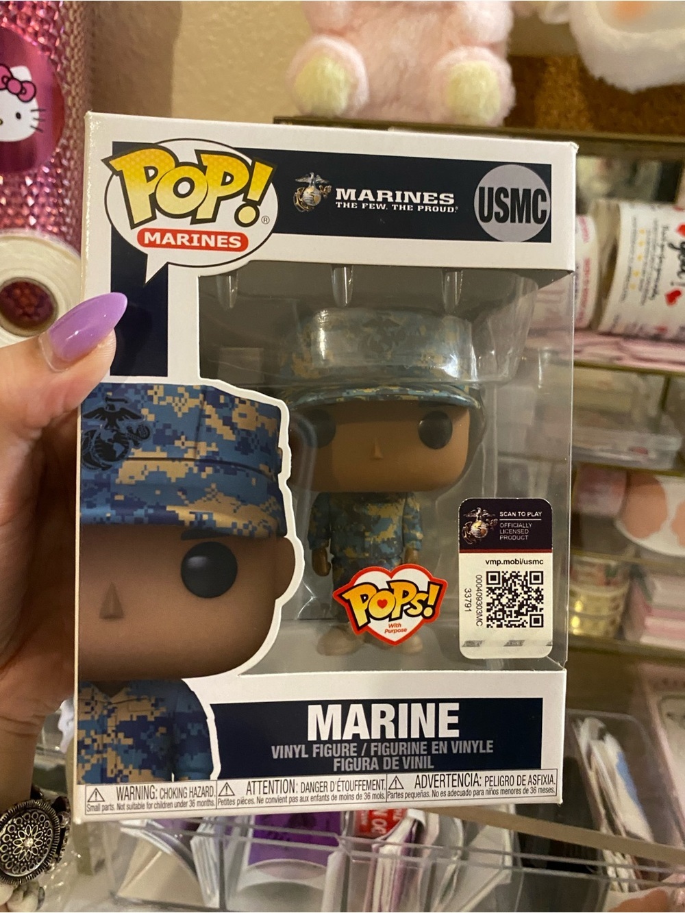 Funko Pop! Marines USMC Marine Vinyl Figure – Pops With Purpose Brown Skin tone - Picture 8 of 9